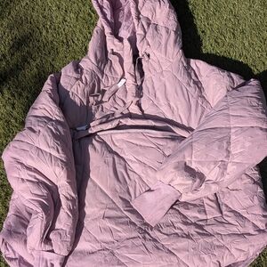 Popflex Packable Puffer Jacket - Dusty Mauve - L/XL (Blogilates)